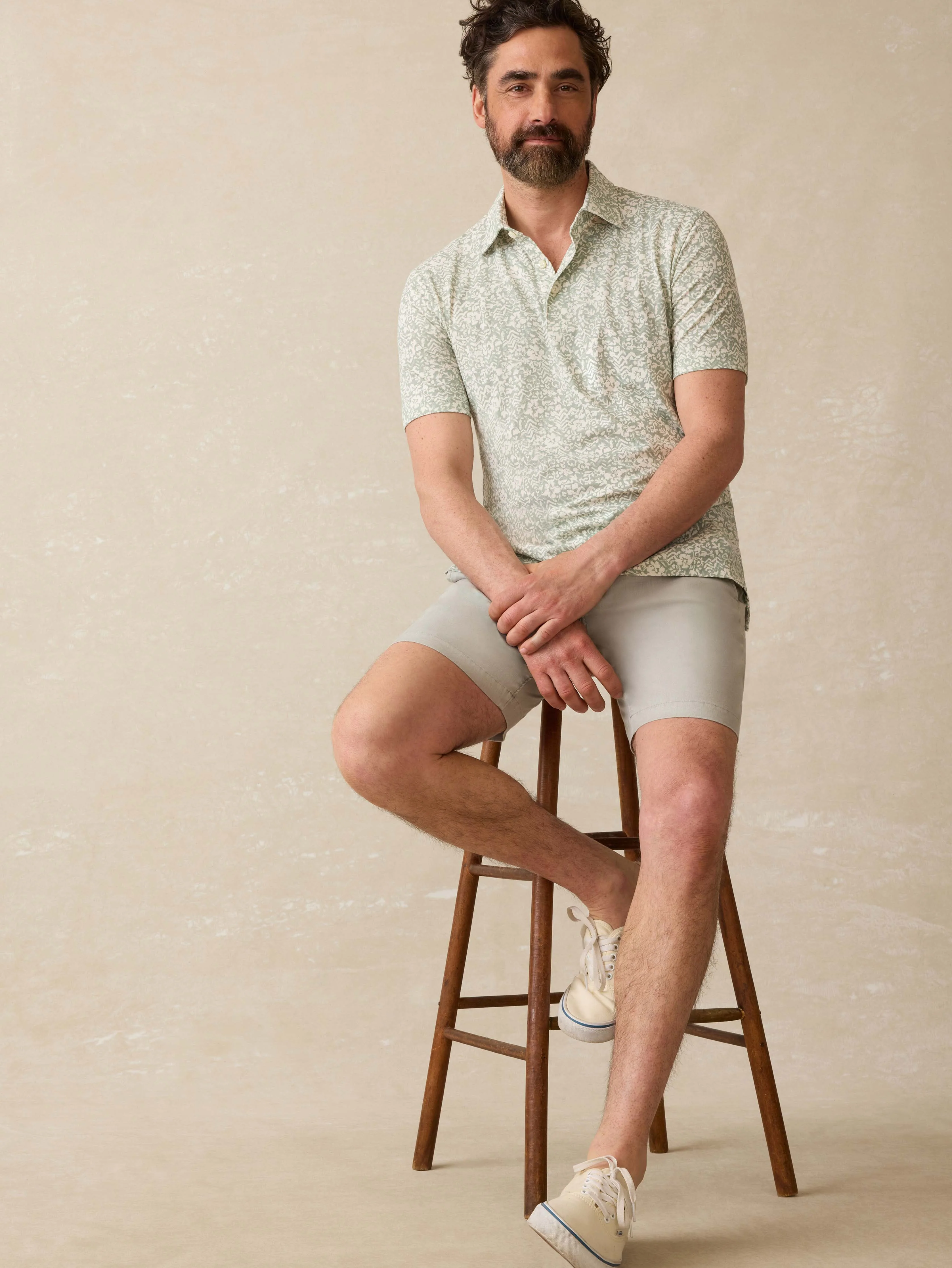 Short-Sleeve Movement™ Pique Polo - Dusty Sage Hilo - Image 5