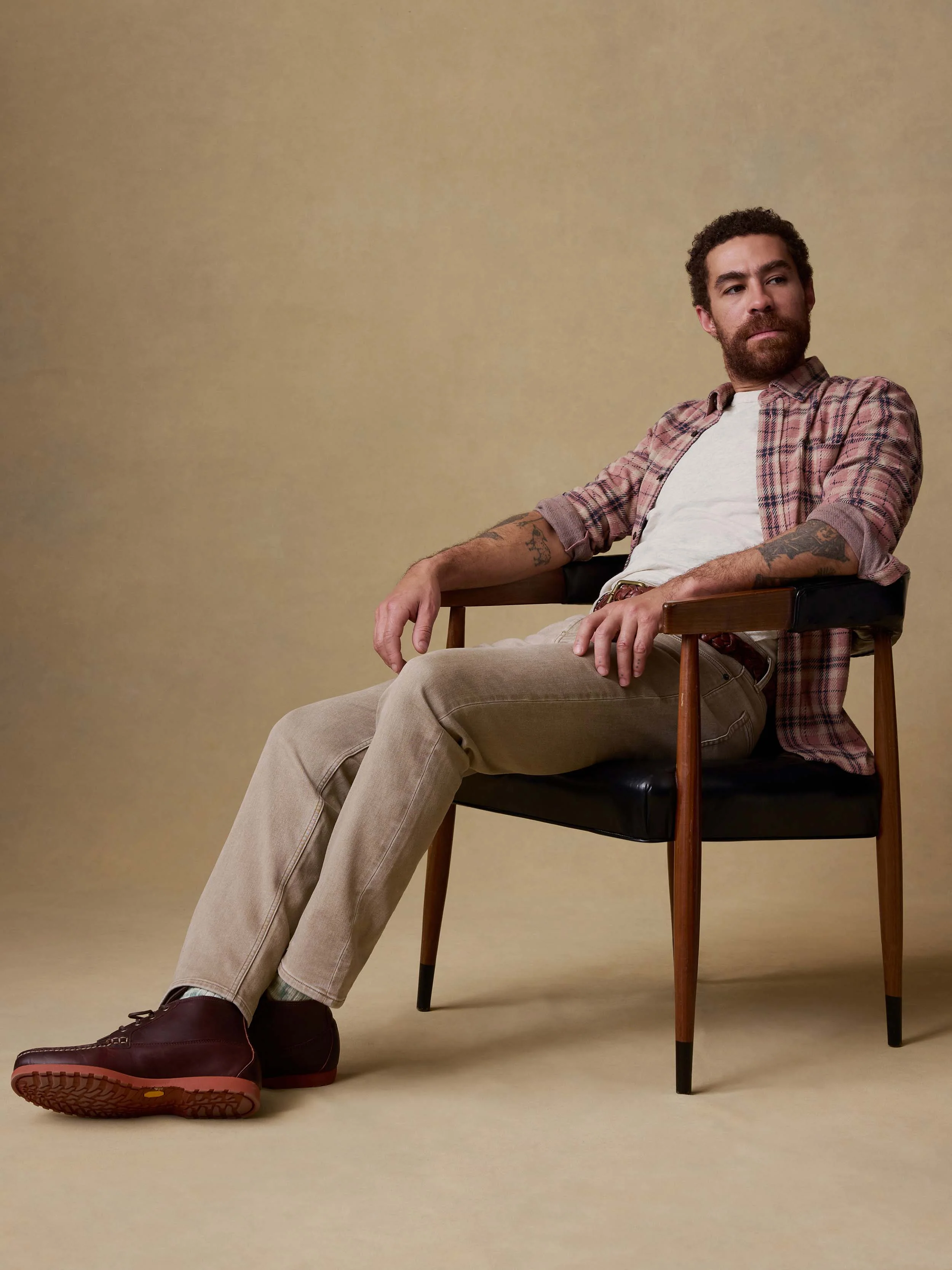 Stretch Terry 5-Pocket Pant - Desert Khaki - Image 6