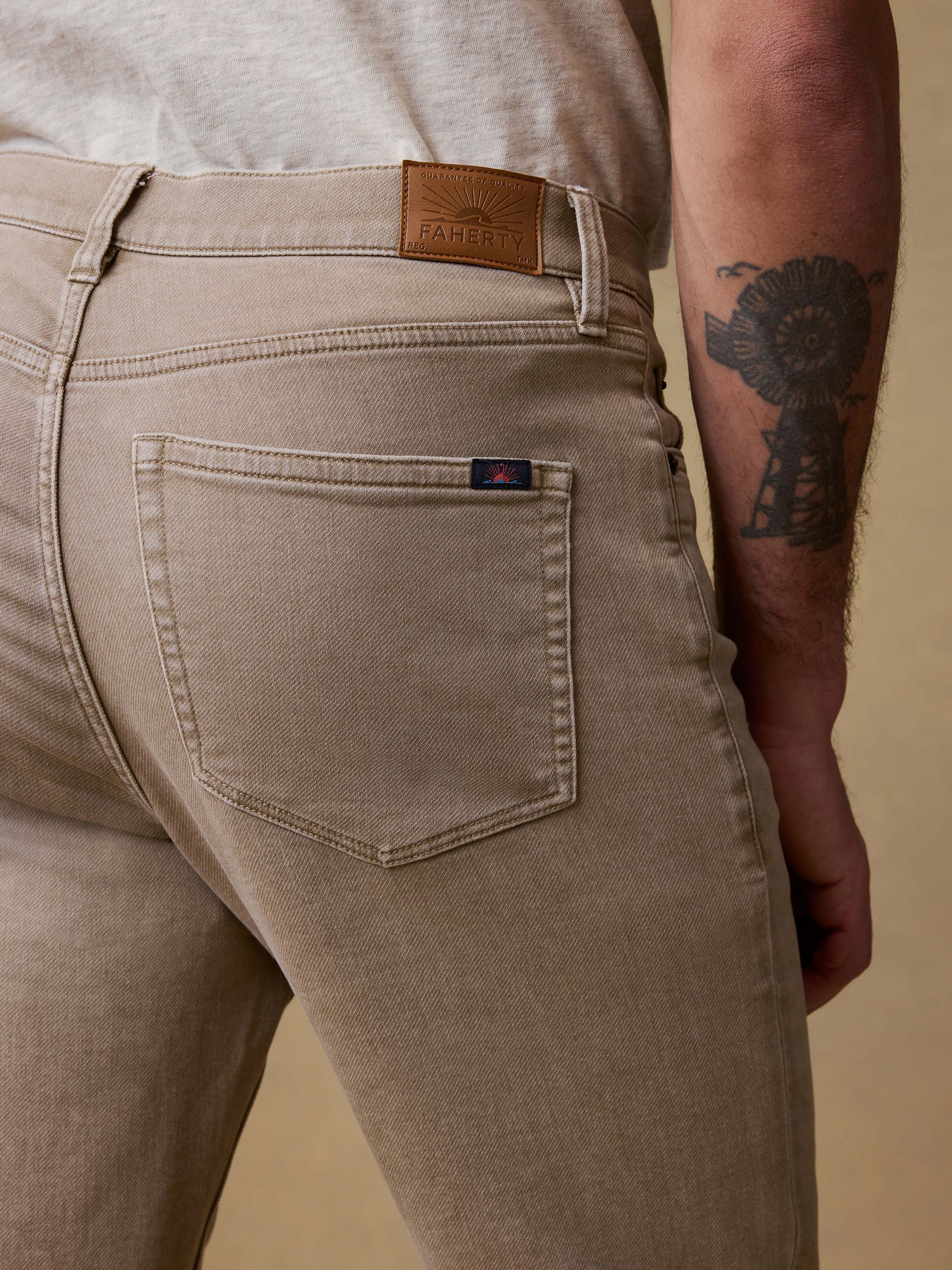 Stretch Terry 5-Pocket Pant - Desert Khaki - Image 7