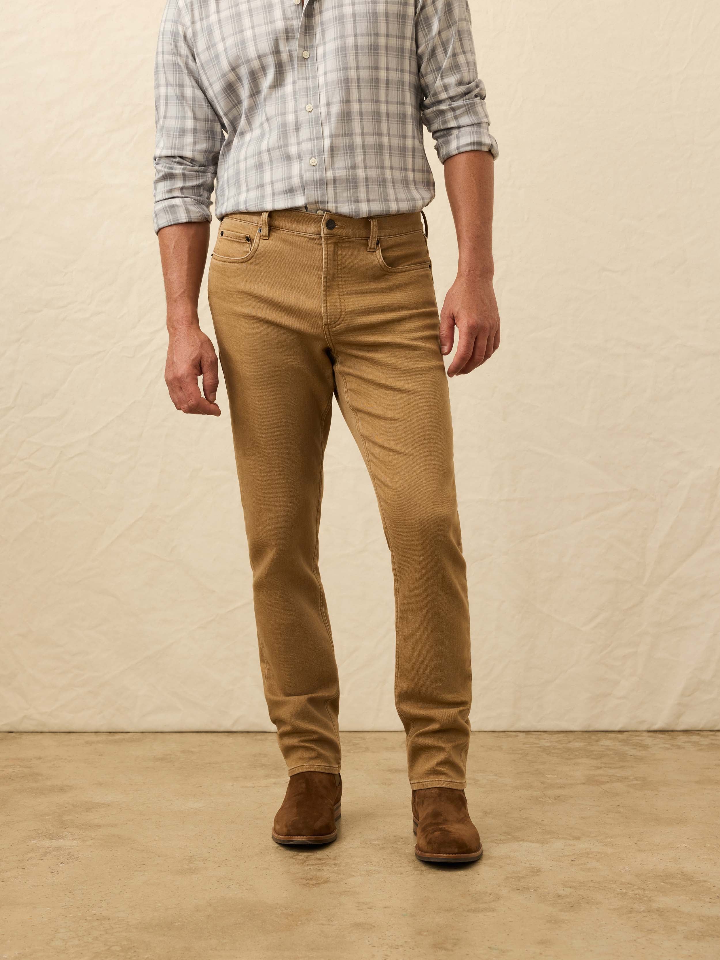 Stretch Terry 5-Pocket Pant - Elk Brown - Image 2