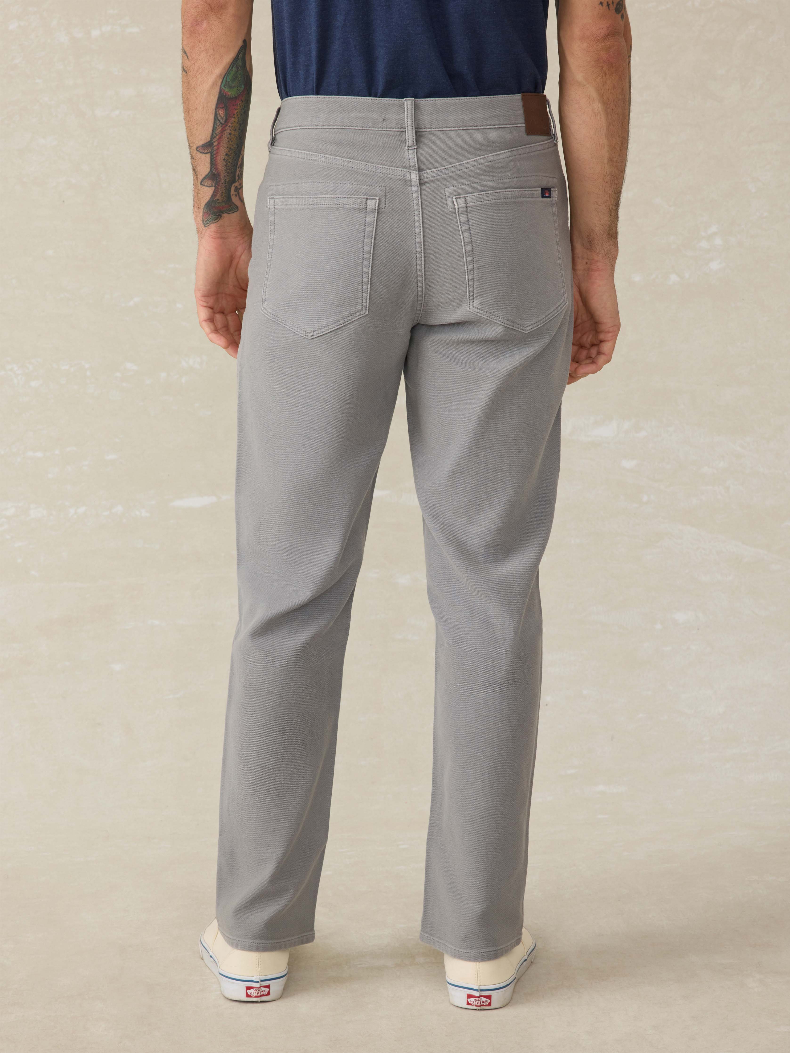 Stretch Terry 5-Pocket Pant - Iron - Image 3