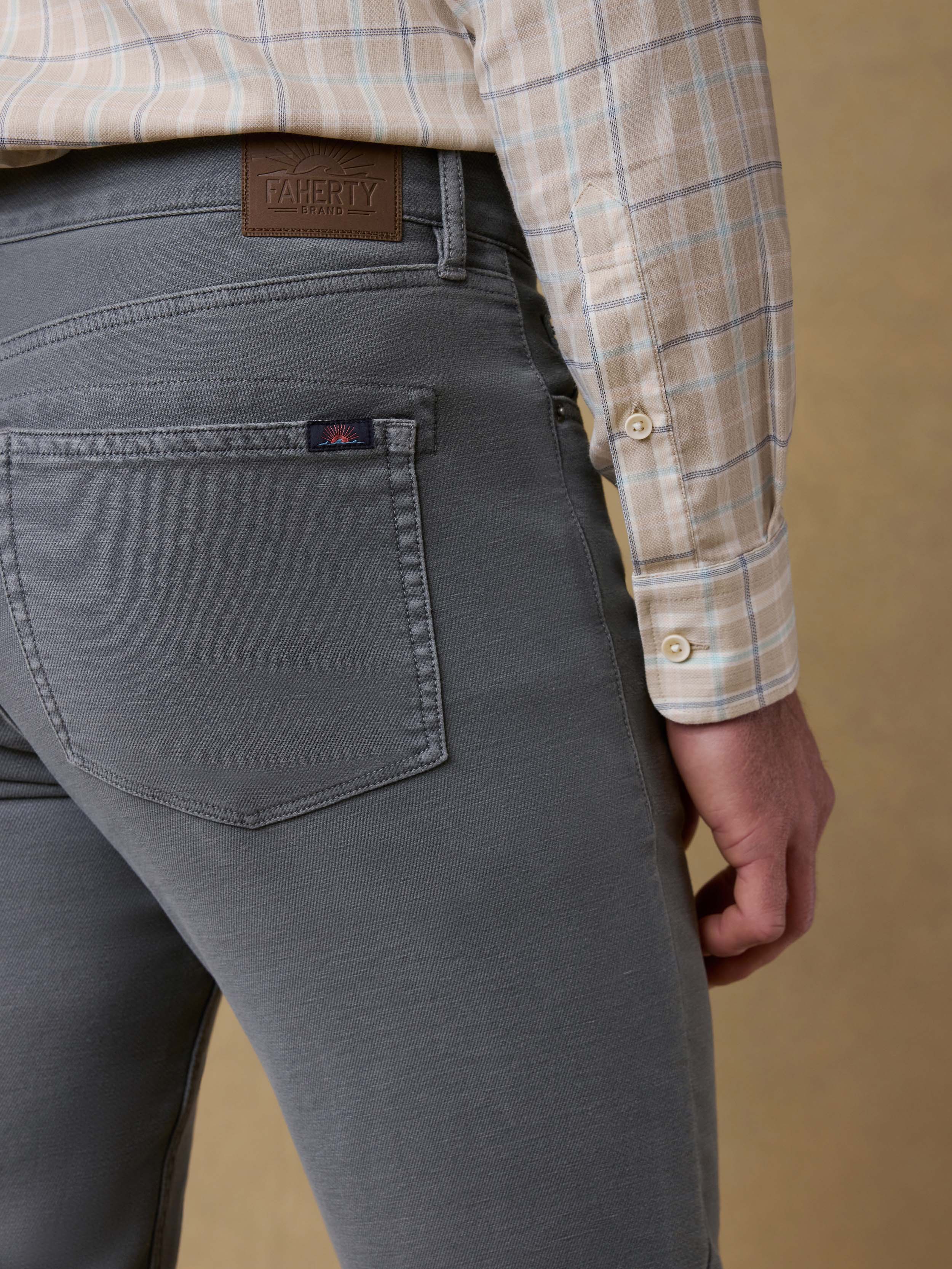 Stretch Terry 5-Pocket Athletic Fit Pant - Slate - Image 6