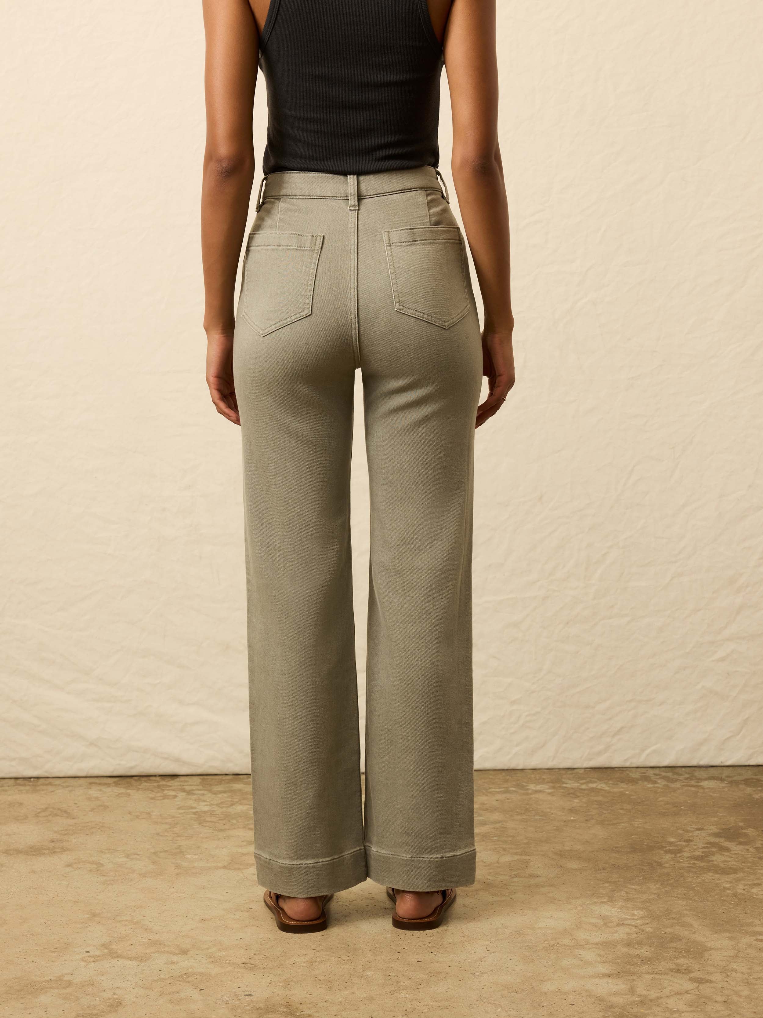 Stretch Terry Patch Pocket Pant - Coastal Sage - Image 4