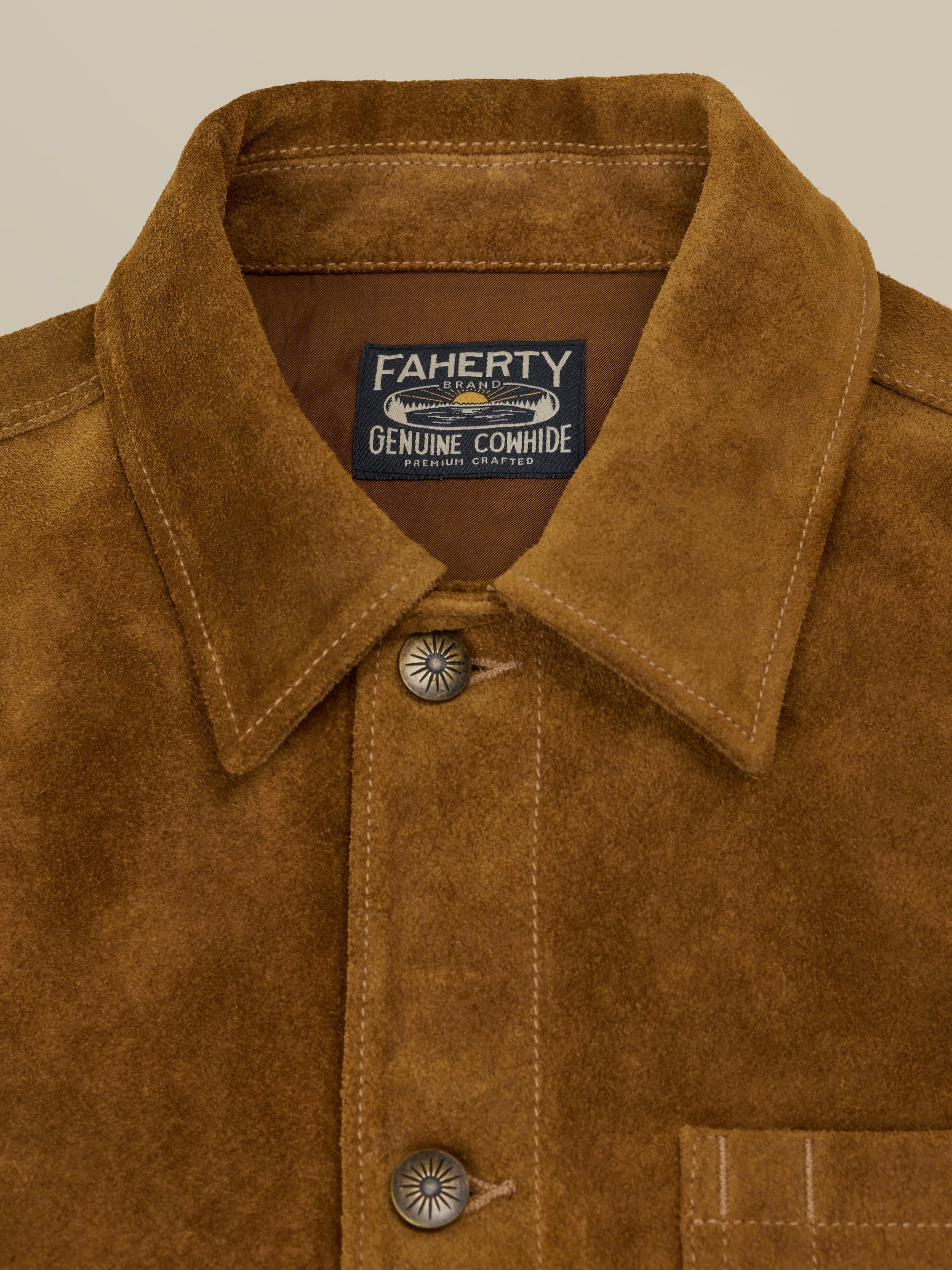 Suede Studio Jacket - Golden Chestnut - Image 6