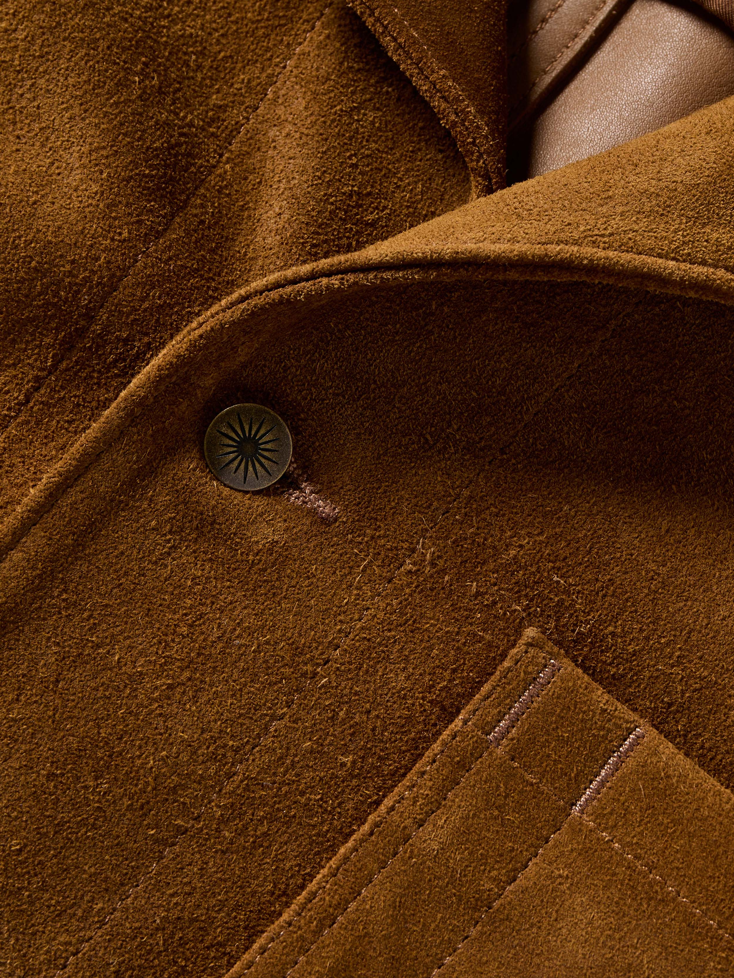 Suede Studio Jacket - Golden Chestnut - Image 8
