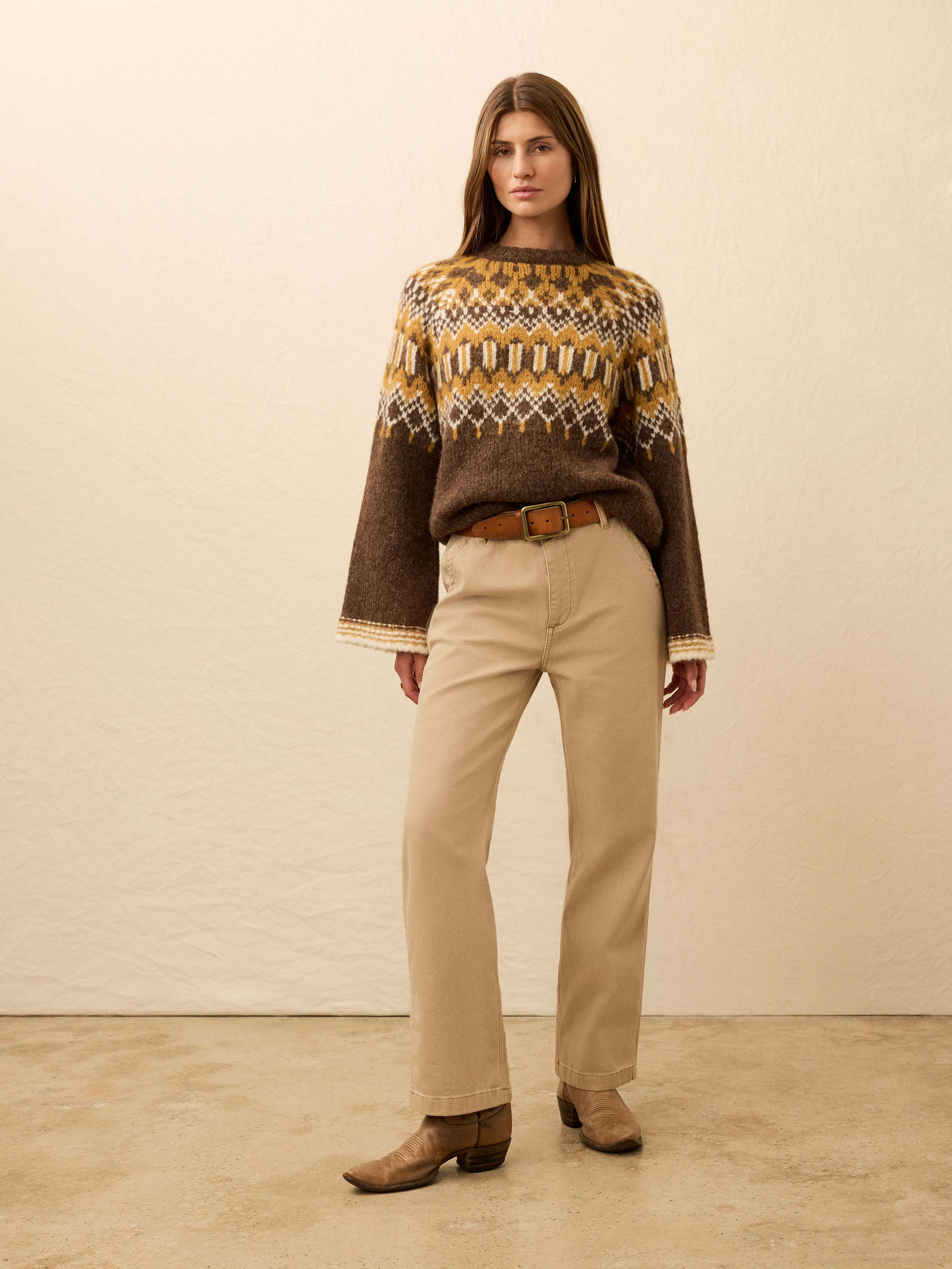 Summit Fairisle Crewneck Sweater - Harvest Trails - Image 3