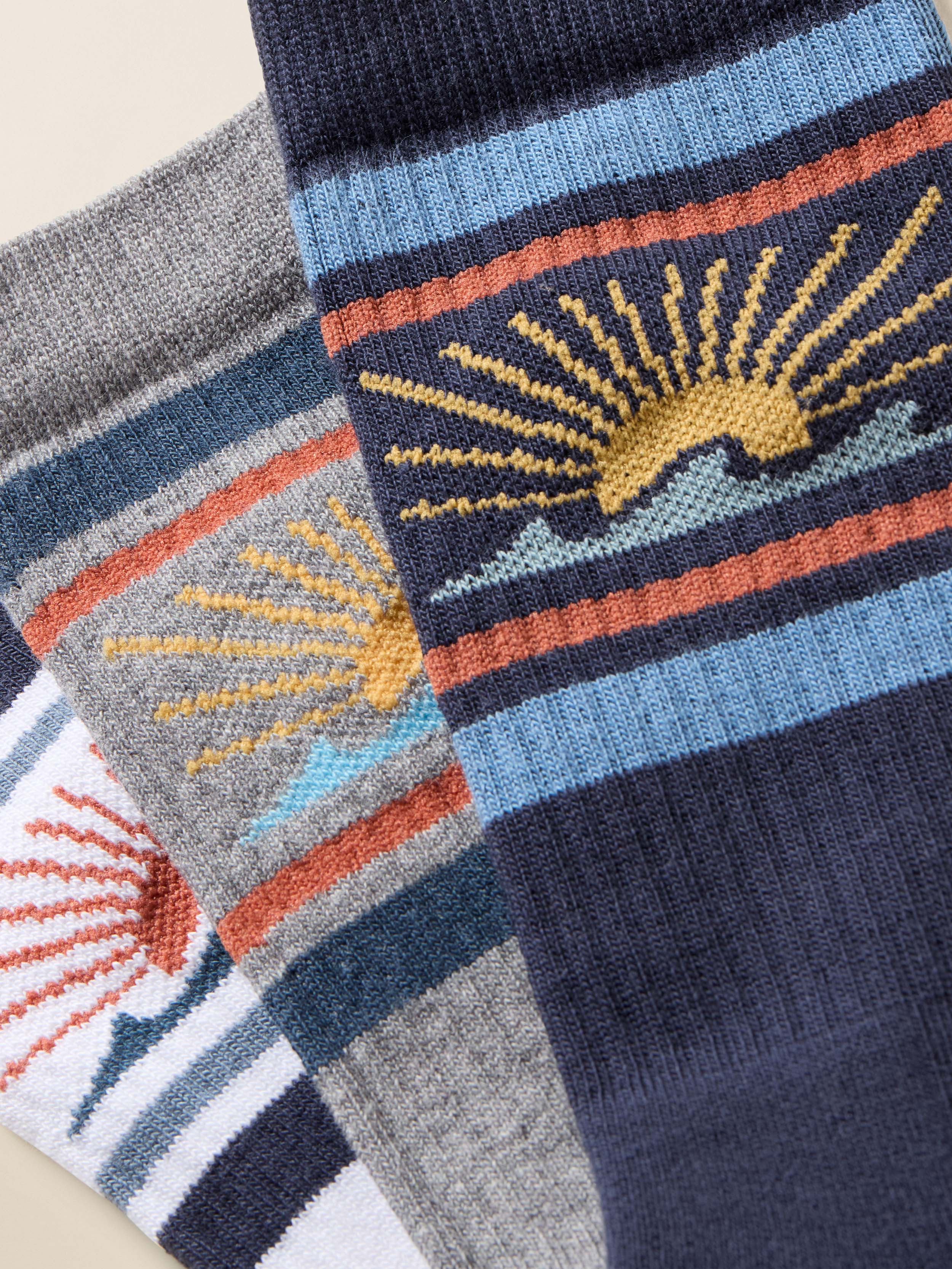 Sun & Waves™ 3 Pack Sock - Sun And Wave - Image 2