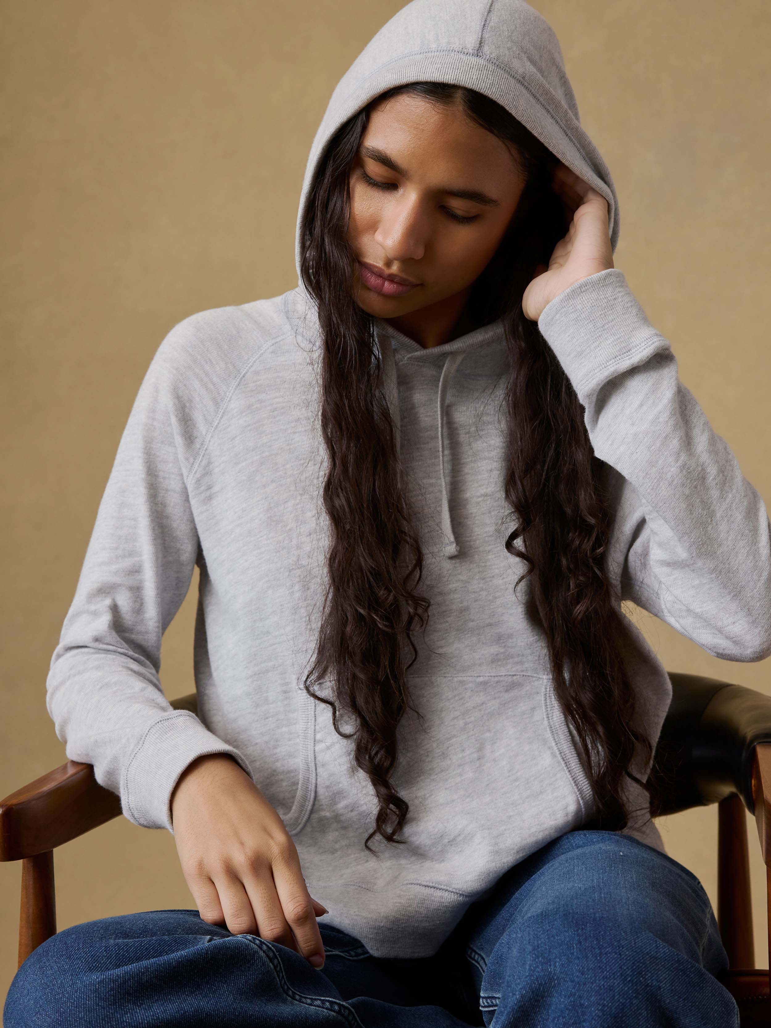 Sunwashed Organic Hoodie - Light Grey Heather - Image 4