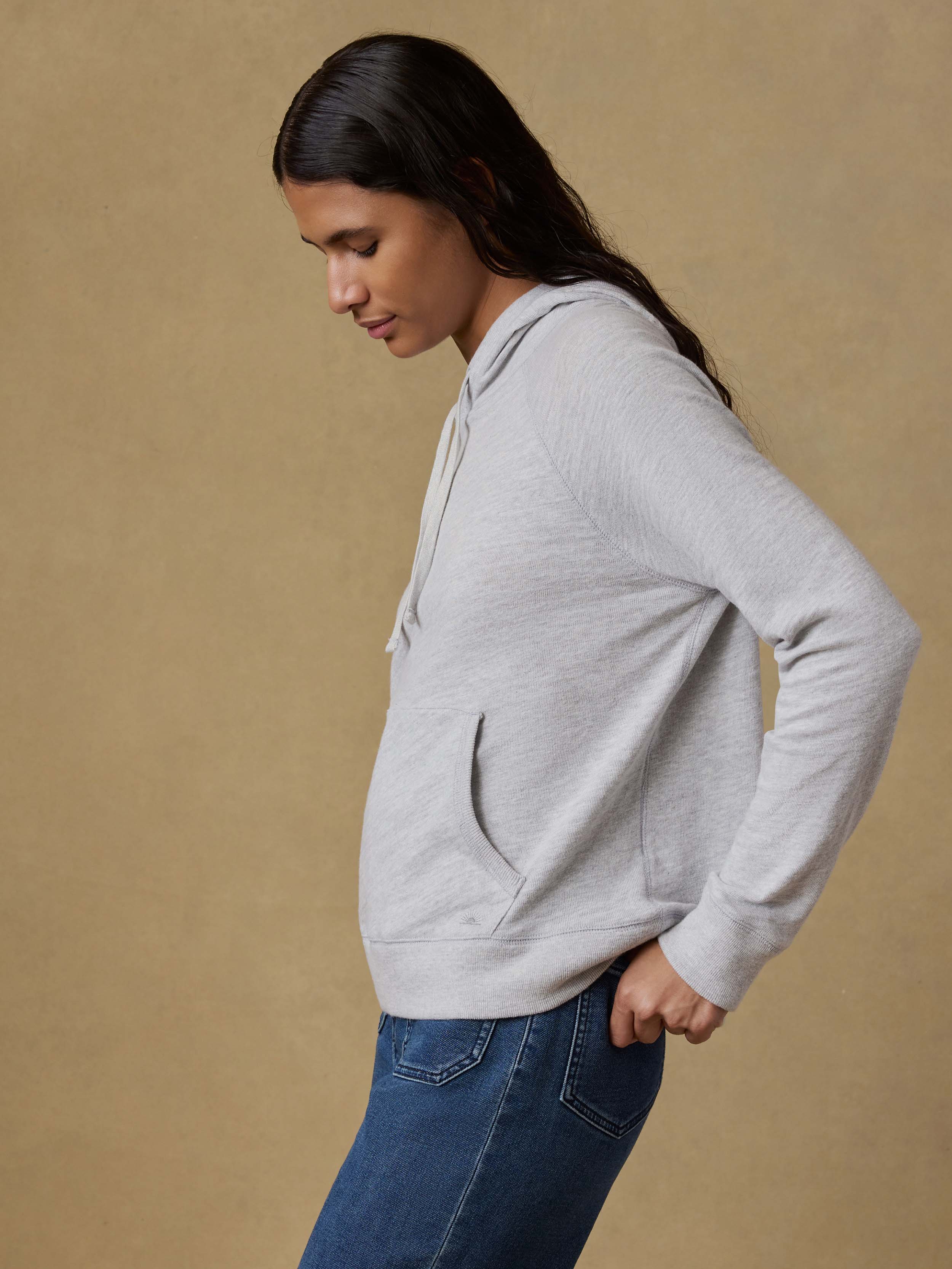 Sunwashed Organic Hoodie - Light Grey Heather - Image 6