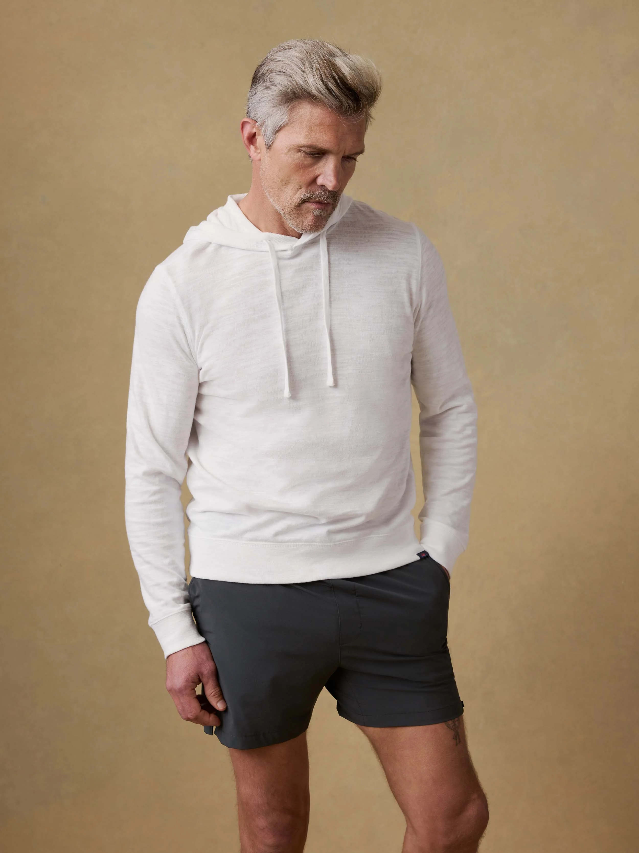 Sunwashed Organic Hoodie - White - Image 4