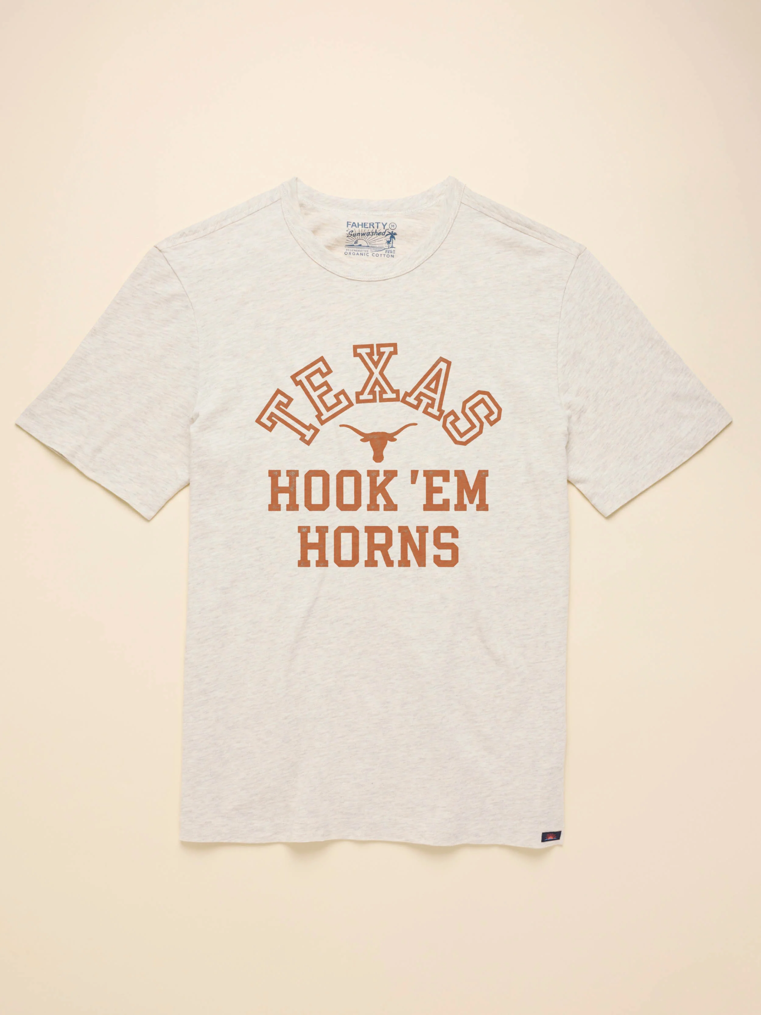 University of Texas Sunwashed Tee - Island Dune Heather - Image 3