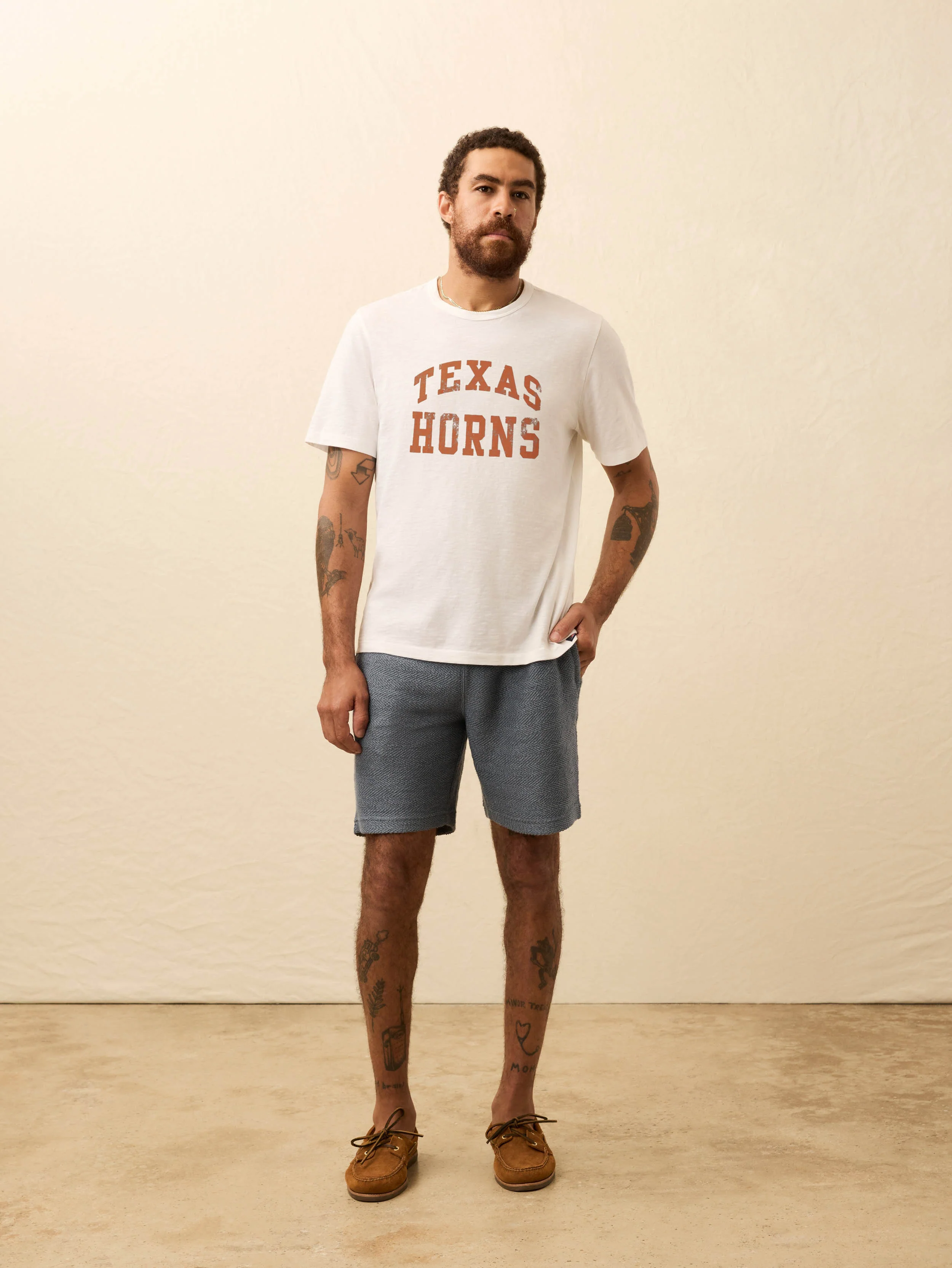 University of Texas Sunwashed Tee - White - Image 3
