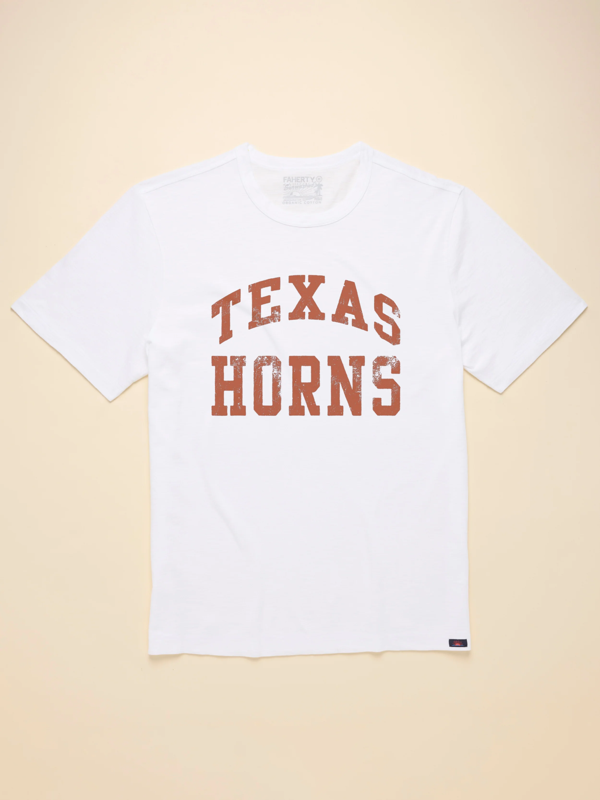 University of Texas Sunwashed Tee - White - Image 4