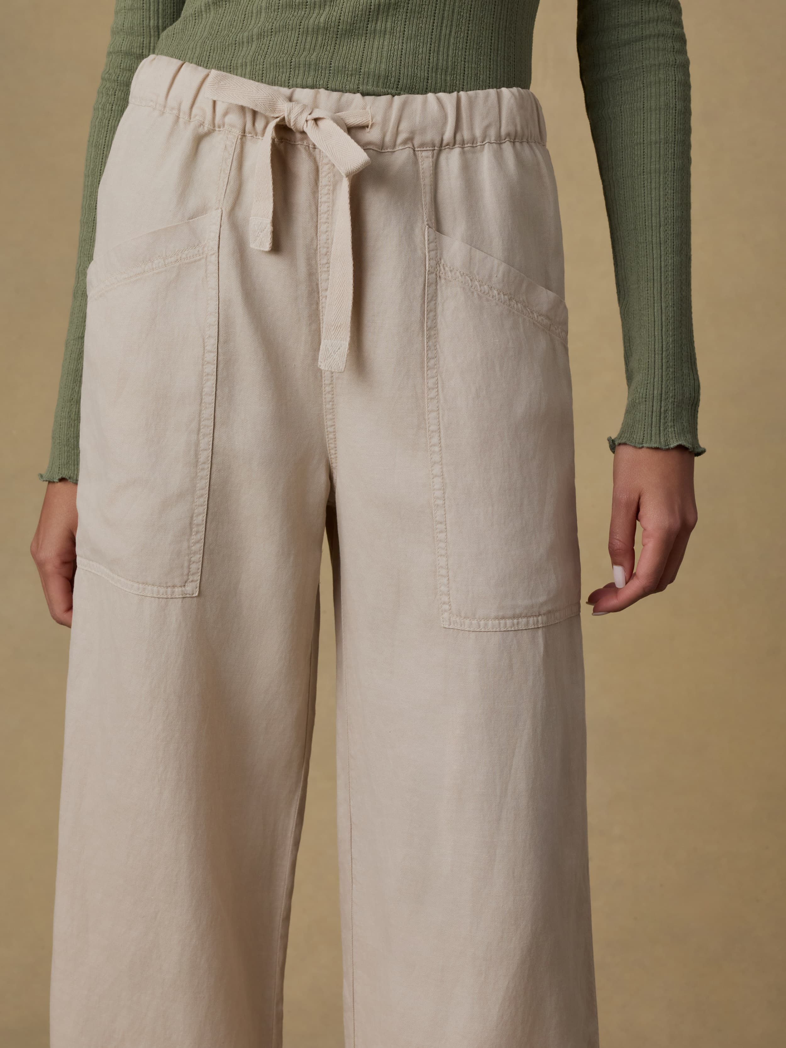 Topanga Drape Ankle Pant - Wheaten - Image 6